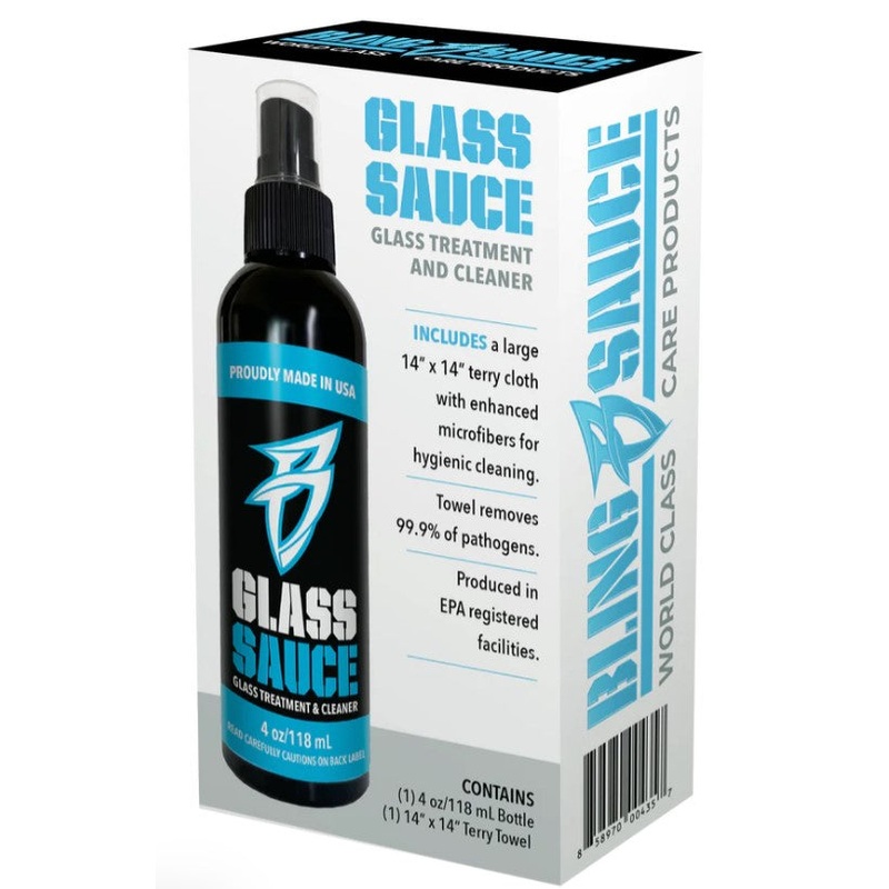 Bling Sauce – Glass Sauce Glass treatment and Cleaner