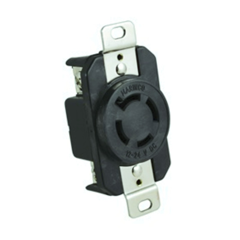 Marinco 4-Wire 12/24V Bass Boat Receptacle 2018BR