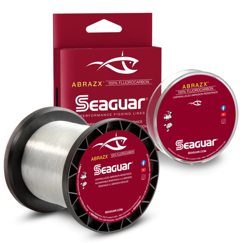 Seaguar AbrazX Fluorocarbon|8 lb. 200yd|10 lb. 200yd|12 lb. 200yd|15 lb. 200yd|17 lb. 200yd|20 lb. 200yd|8 lb. 1000yd|10 lb. 1000yd|12 lb. 1000yd|15 lb. 1000yd|17 lb. 1000yd|20 lb. 1000yd