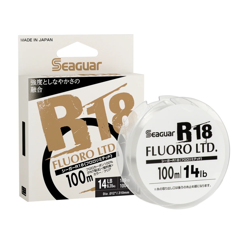 Seaguar JDM R18 Fluorocarbon|8 lb. 109yd|10 lb. 109yd|12 lb. 109yd|14 lb. 109yd|16 lb. 109yd|20 lb. 109yd