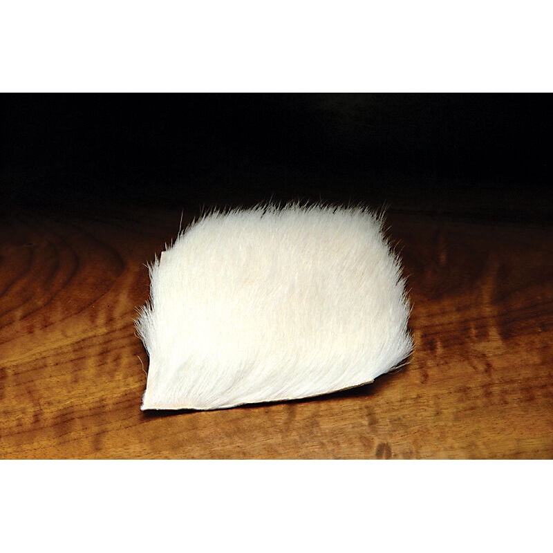Hareline Calf Body Hair|White