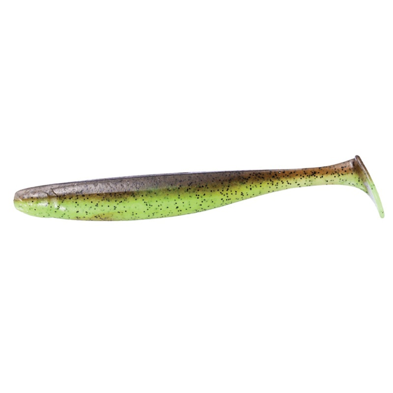OSP DoLive Shad|4.5″ (5 Pack)|Green Pumpkin Magic Chartreuse