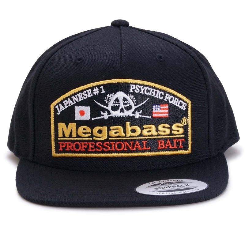 2022 Megabass Psychic Snapback (Black-Black)