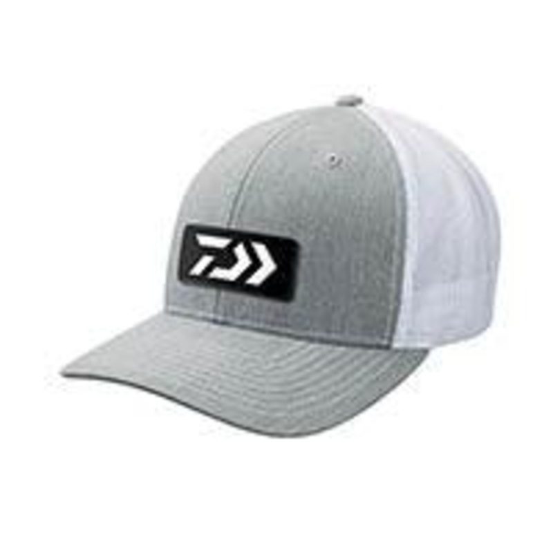 Daiwa D-Vec Embroidered Patch Trucker Cap (Grey-White)