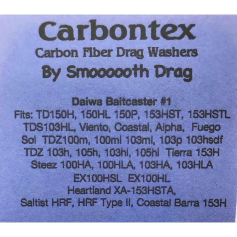 Carbontex Daiwa #1 by Smooth Drag