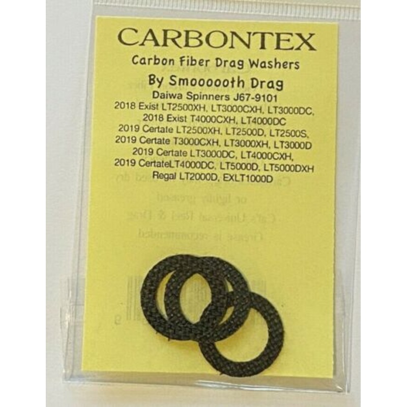 Carbontex Drag Washers by Smooth Drag For Daiwa Spinning Reels J67-9101