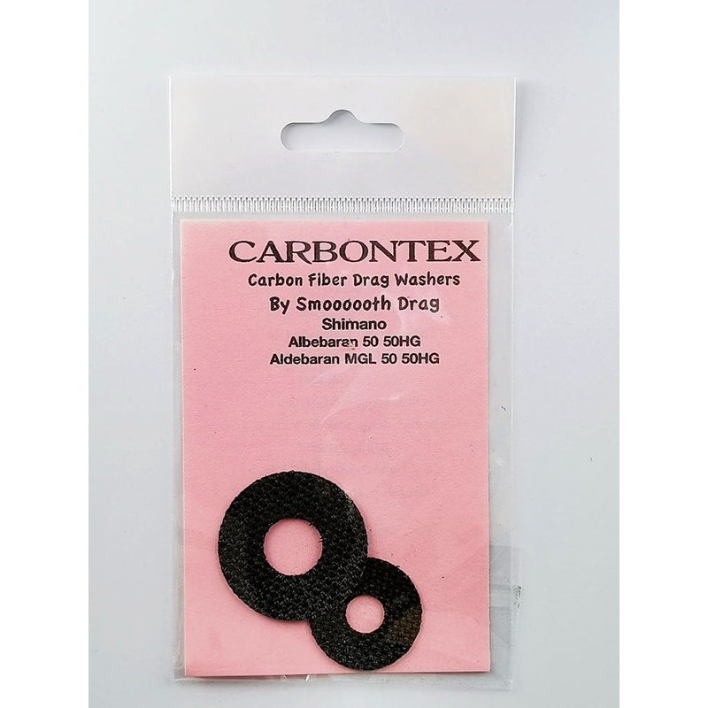 Carbontex Drag Washers by Smooth Drag For Shimano Aldebaran 50, 50HG, Aldebaran MGL 50, 50 HG