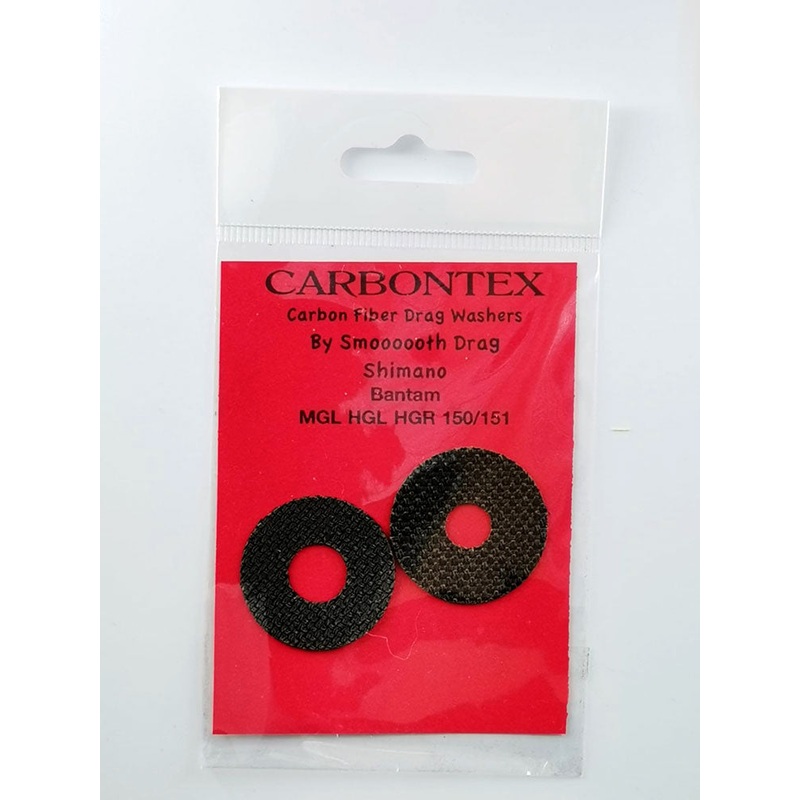 Carbontex Drag Washers by Smooth Drag For Shimano Bantam 150/151 MGL, HGL, HGR