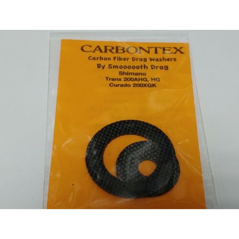 Carbontex Drag Washers by Smooth Drag For Tranx 200 AHG, 200HG, Curado 200XGK