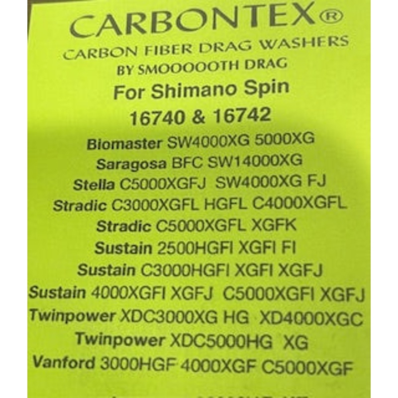 Carbontex by Smooth Drag for Shimano Spin 16740 & 16742