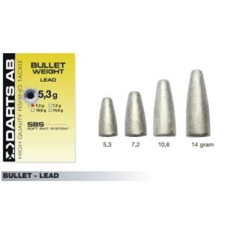 Bullet Weight Lead|7.2g|10.6g|14g