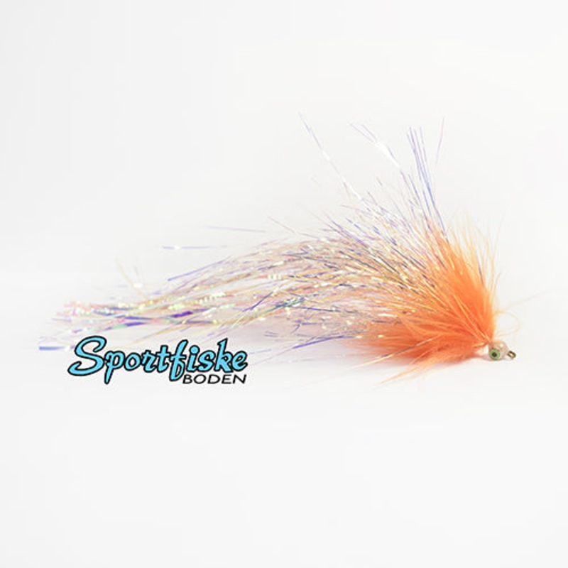 Flashabou Deciever Orange Marabou Flash
