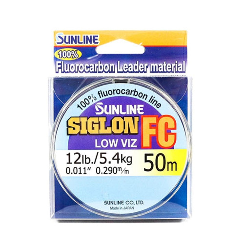 Sunline Siglon Fluorocarbon|0.200 mm – 6 lb|0.225 mm – 8 lb|0.265 mm – 10 lb|0.290 mm – 12 lb|0.290 mm – 14 lb|0.310 mm – 16 lb|0.330 mm – 18 lb|0.380 mm – 20 lb