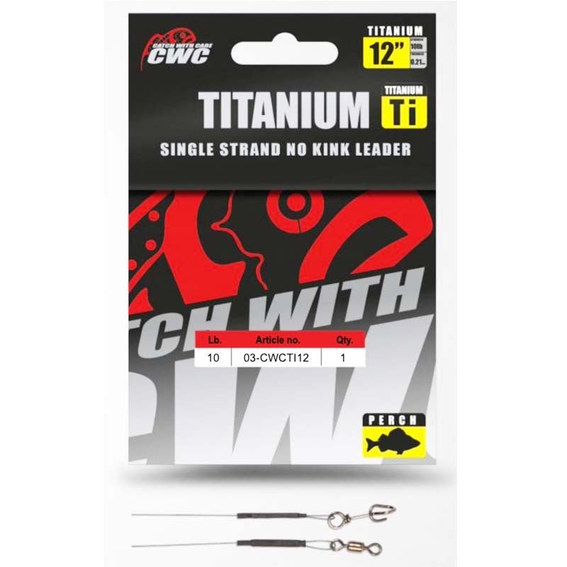 Titanium Single Strand No Kink Leader 12 10lb Fastach