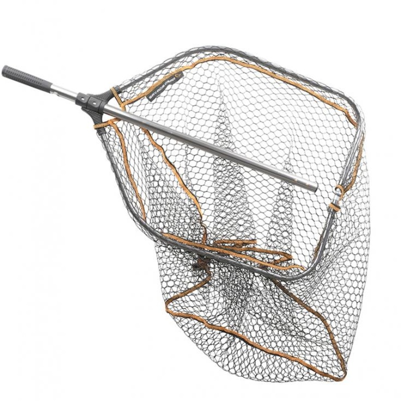 Savage Gear Pro Tele Folding Rubber Large Mesh Landing Net – stl. XL