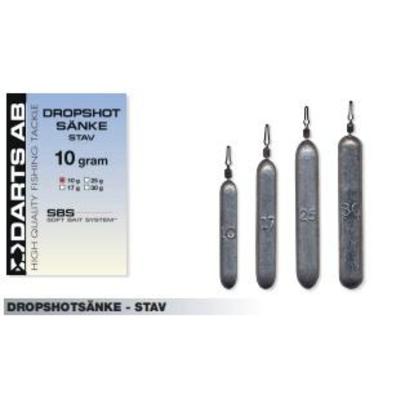 Dropshot snke Stav Bly|7 g|10g|14 g|17g|25g