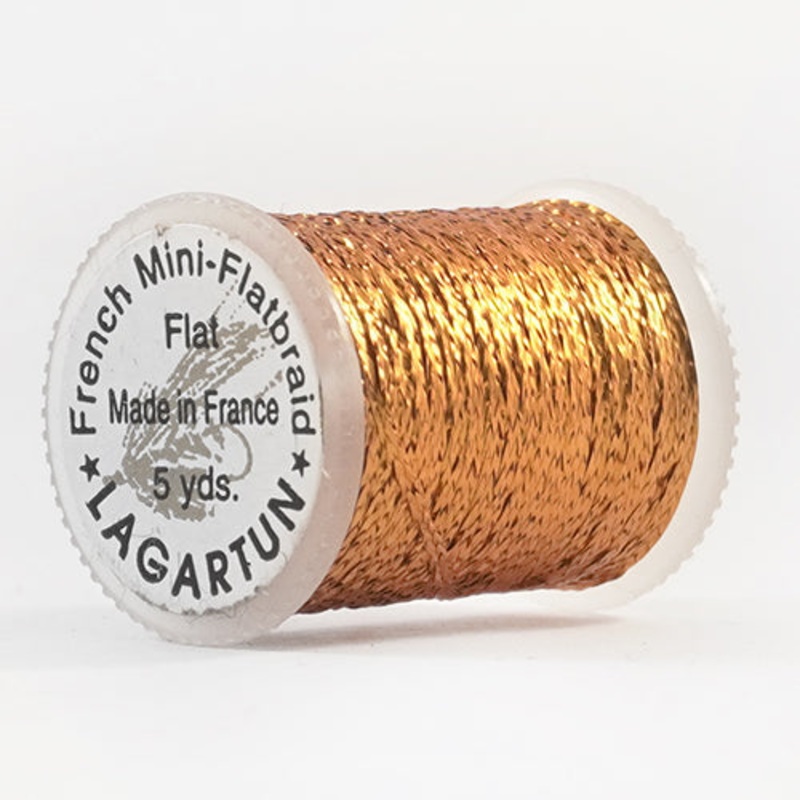 Lagartun French Mini-Flatbraid – Flat 5 yds – Copper