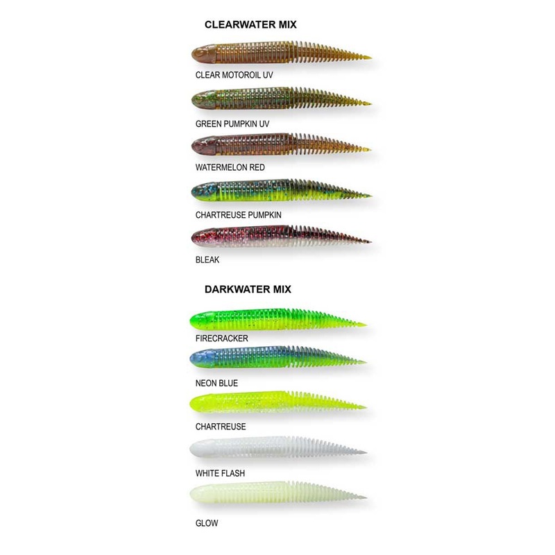 Savage Gear Ned Dragontail|Bleak|Chartreuse Pumpkin|Clear Motoroil|Green Pumpkin|Watermelon Red