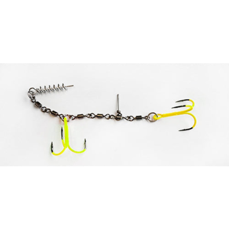 Pike Rig Chartreuse Superstinger Dubbel 4 + 2  #1