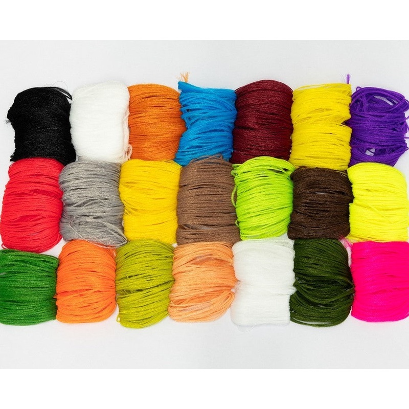 Veniard – Antron Yarn|Light Brown|Orange|Lime|Olive