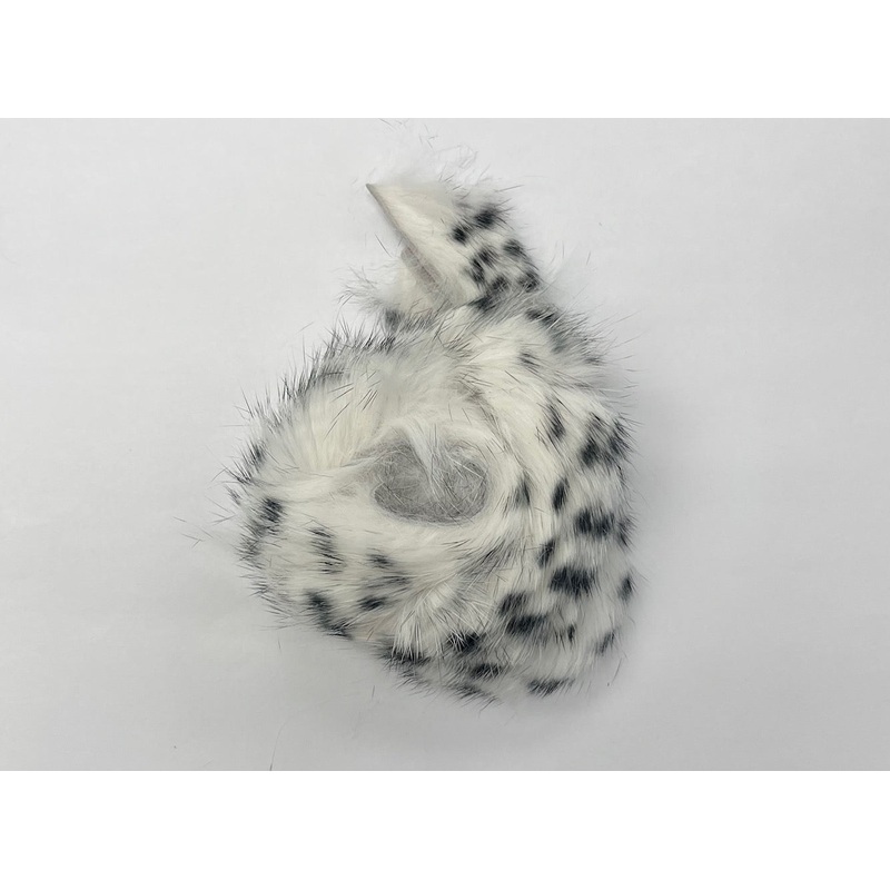 Oracle Fly Tying – Black Barred Rabbit Zonker – Hr Flugbindning – Vit