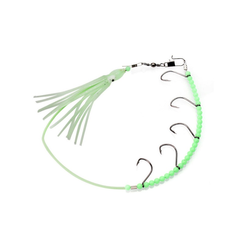 RubberBaits 1/4oz Saltwater Luminous Squid Jig