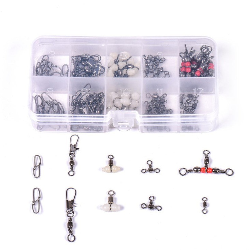 Stainless Steel Mixed Swivel & Snap Set – 100 Pack