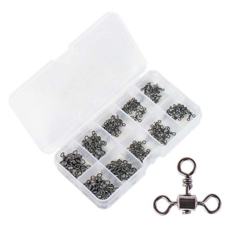 Stainless Steel Treble Swivels Set – 100 Pack