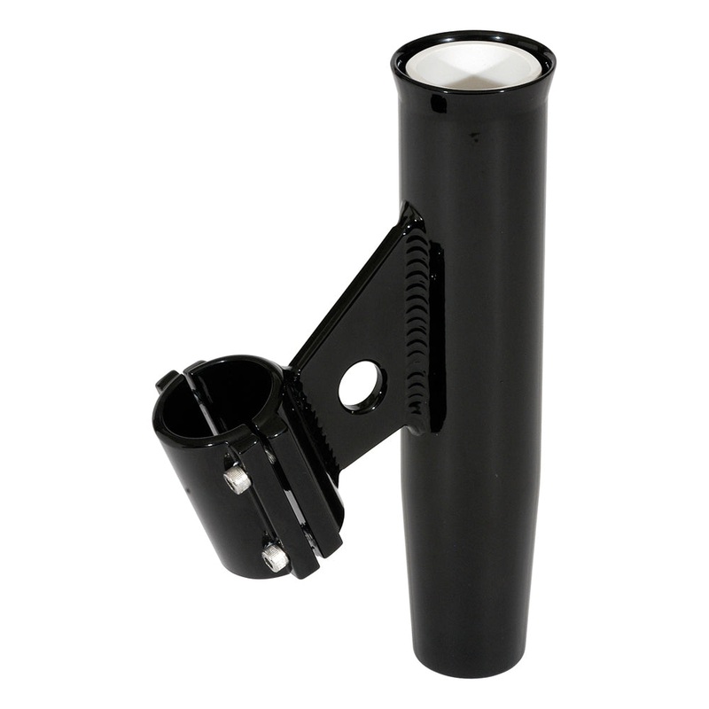Lee’s Clamp-On Rod Holder – Black Aluminum – Vertical Mount – Fits 1.050 O.D. Pipe [RA5001BK]