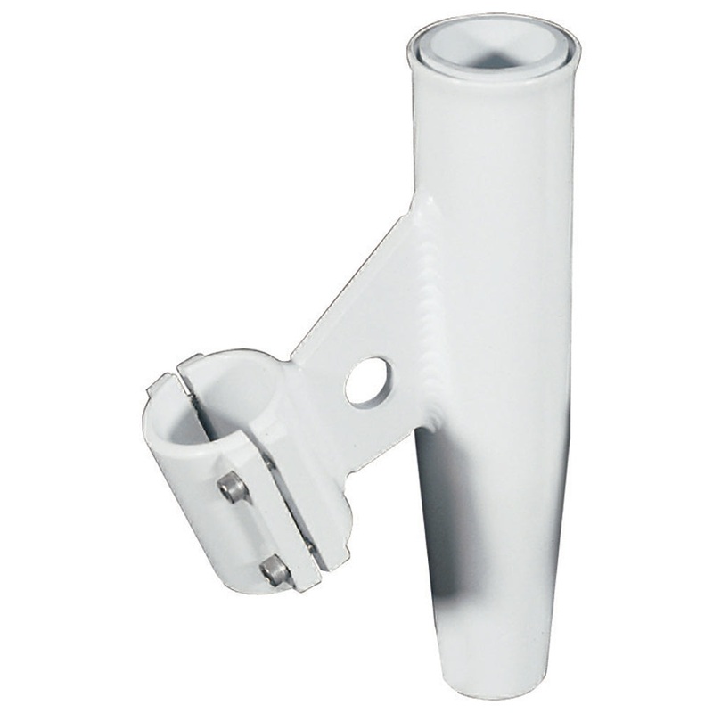 Lee’s Clamp-On Rod Holder – White Aluminum – Vertical Mount – Fits 1.900 O.D. Pipe [RA5004WH]