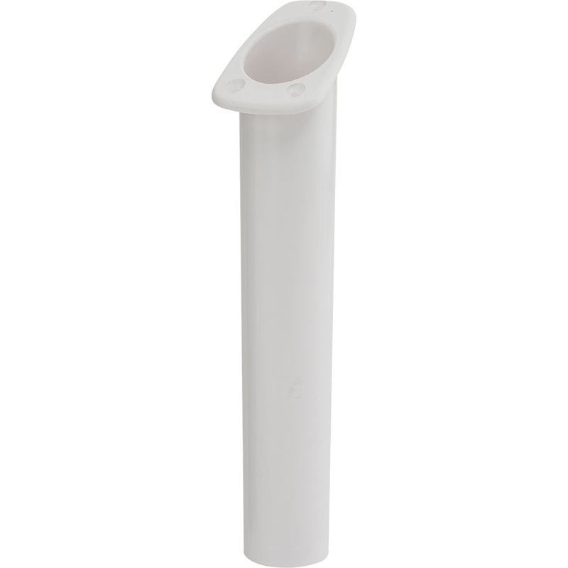 Sea-Dog Narrow Gunnel Flush Mount Rod Holder – White [325061-1]