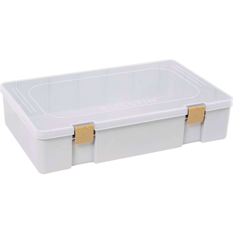 W3 GAME TACKLE BOX|Grau / Klar – 36cm x 22.5cm x 5cm|Grau / Klar – 36cm x 22.5cm x 8cm