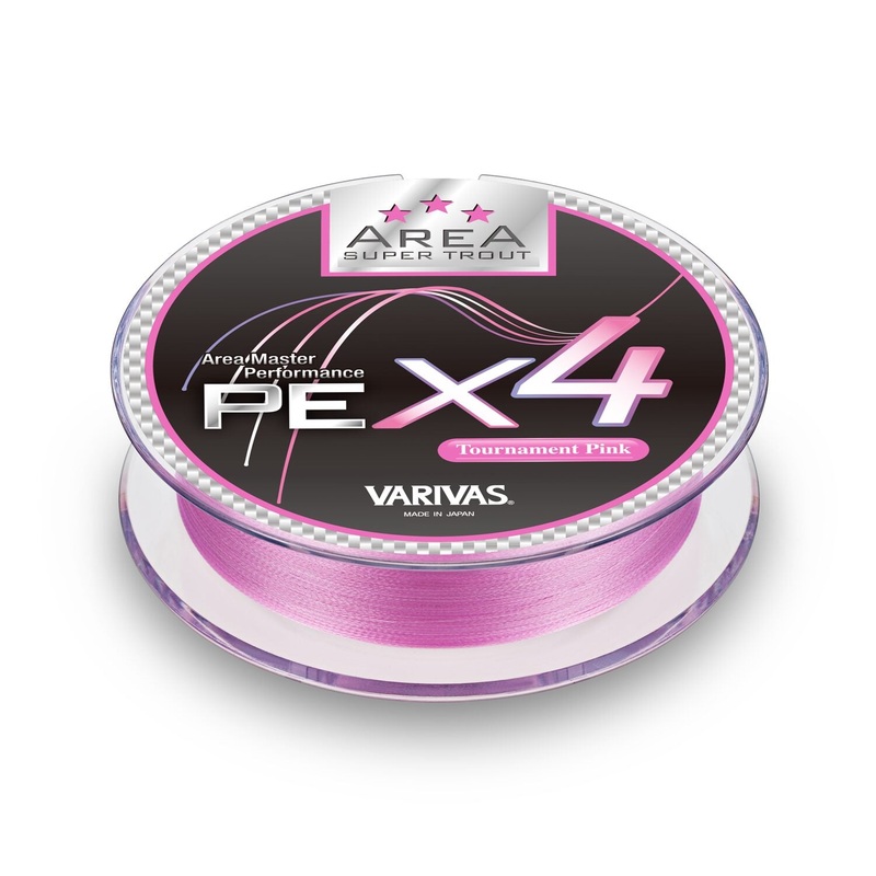Varivas AREA Super Trout   PE x4 braid – Pink
