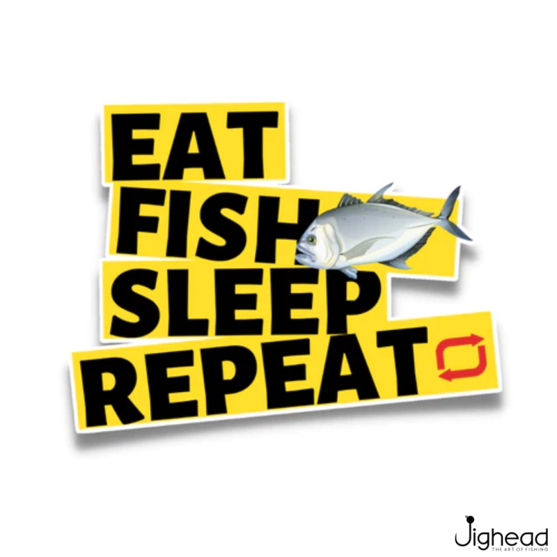 Eat Fish Sleep Sticker|Big|Small