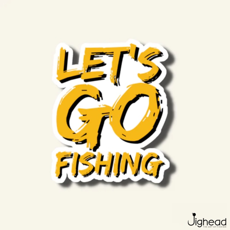 Let’s Go Fishing Sticker