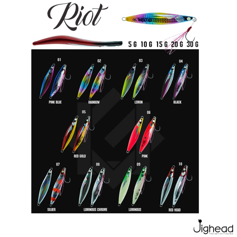 LuresFactory Underground Riot  Metal Jig | 5g-60g