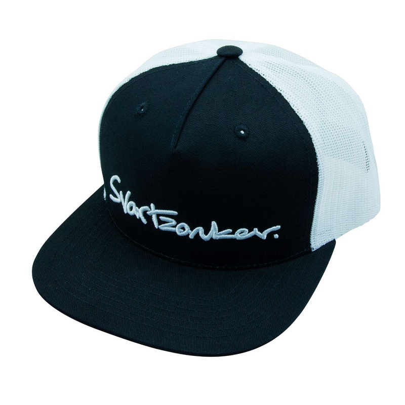 Flat Cap Svartzonker|Black/White