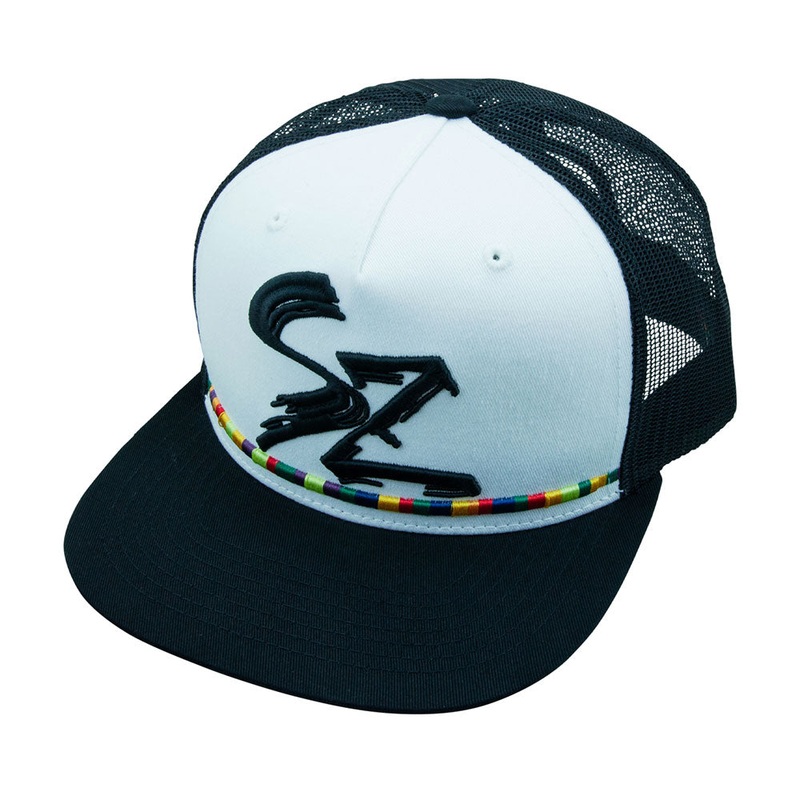 Flat Cap SZ|Black/White