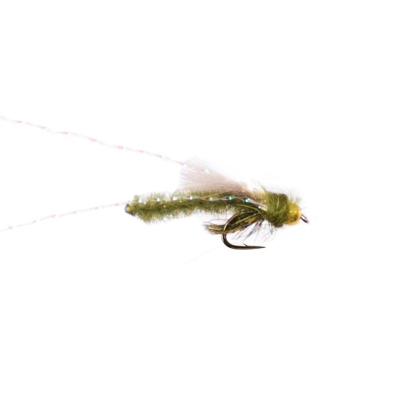Boname Caddis Olive larvfluga|14|16