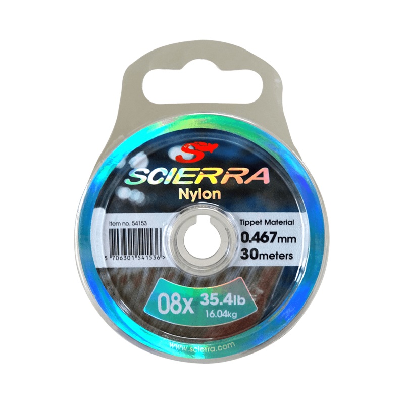 NYLON TIPPET – 30M | SCIERRA|03x – 8.3KG|04x – 10.3KG|05x – 12.2KG|08x – 16.KG