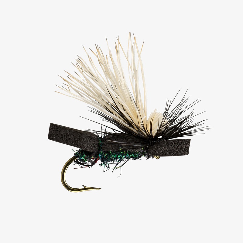 Foam Skater Fly Black Aurora | Trout-O-File