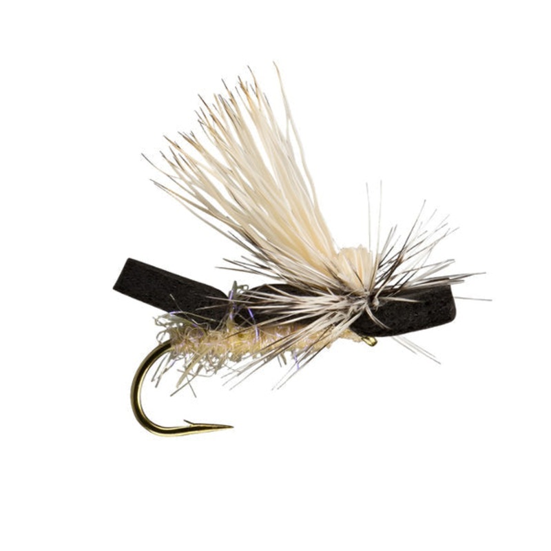 Foam Skater Fly Black Tan | Trout-O-File