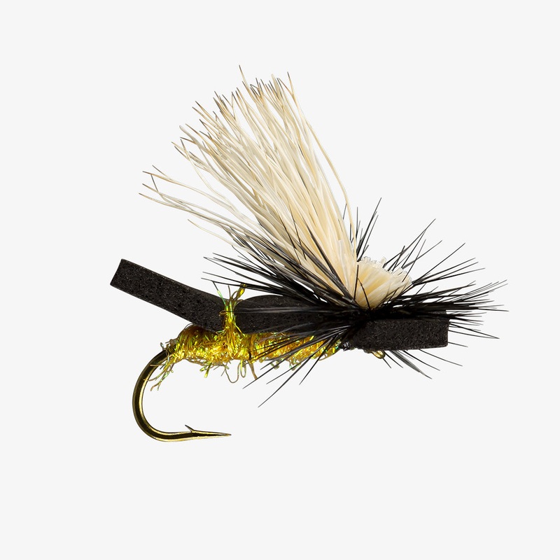 Foam Skater Fly Sparkle Yellow | Trout-O-File