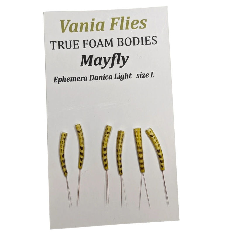 Vania Ephemera danica ljus dagslnda – kta skumkroppar – Flugbindningsmaterial