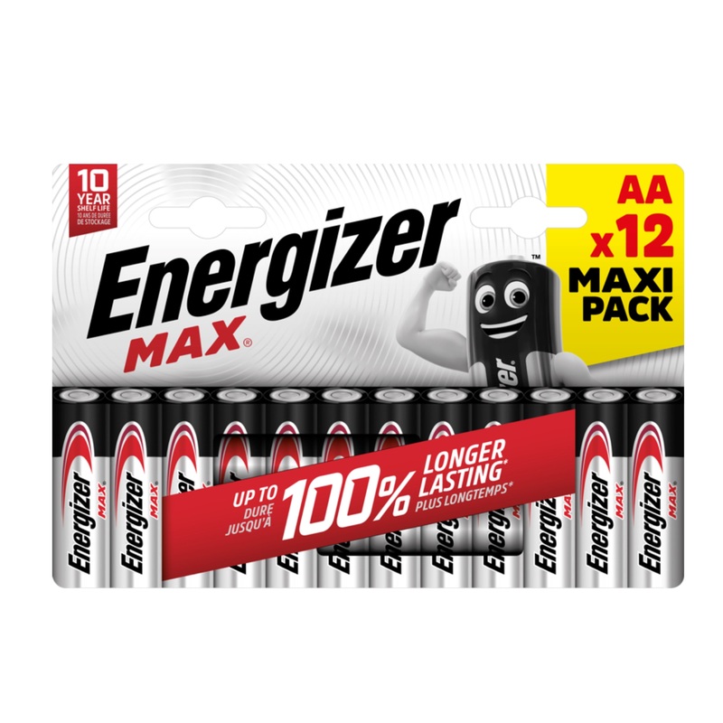 Energizer Max AA batteri 12 pack
