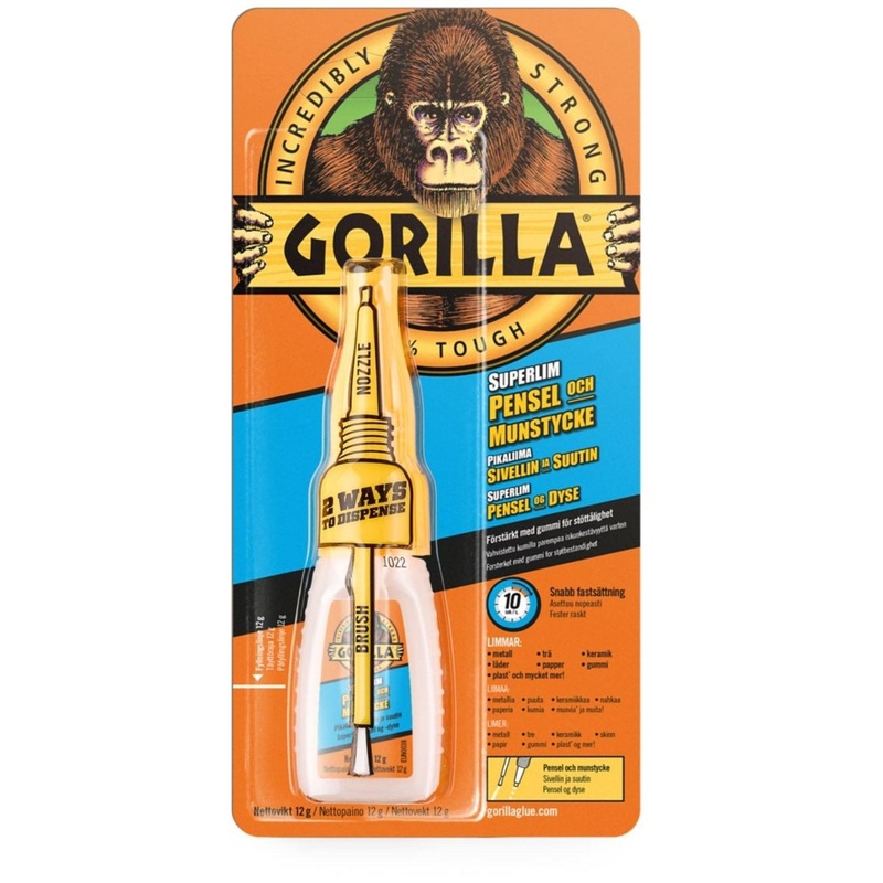 Gorilla Superlim pensel og dyse