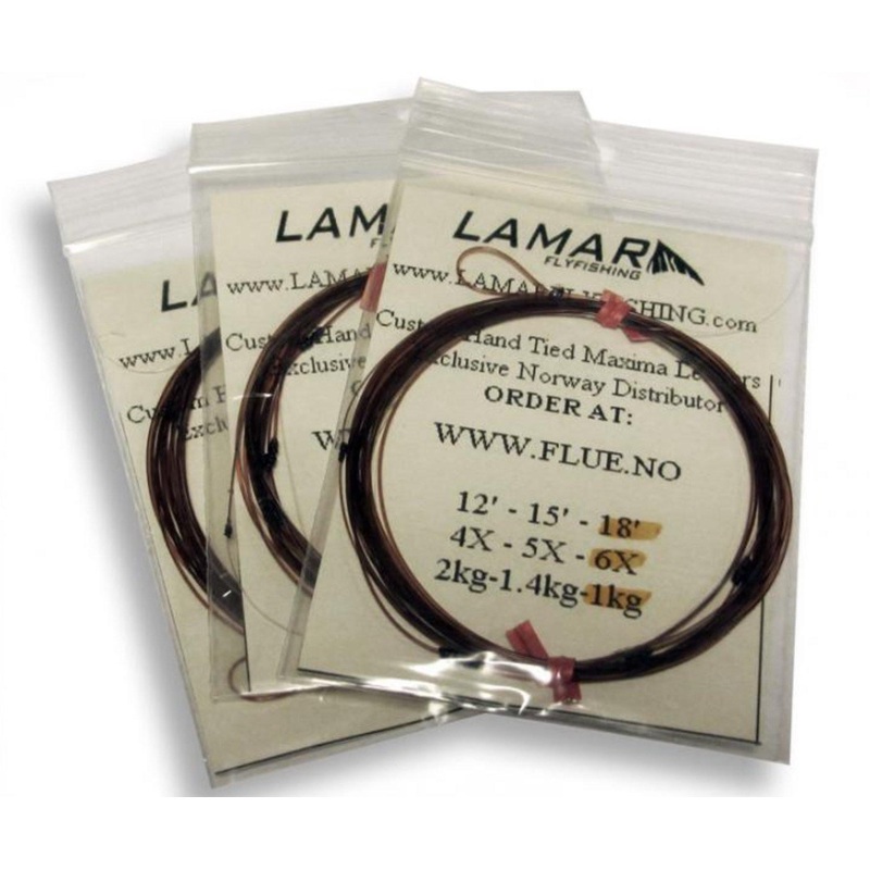 Lamar US Maxima troutleaders|12’|15’|18’|4X|5X|6X