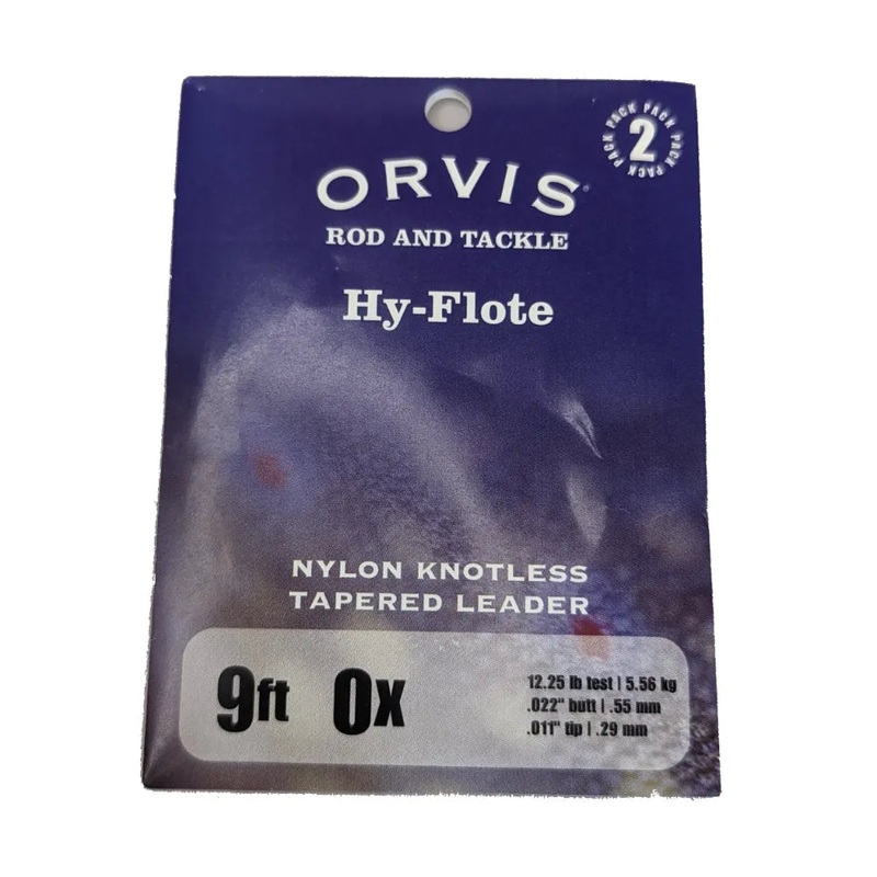 Orvis Hy-Flote Tapert Nylon fluefortom 2pk