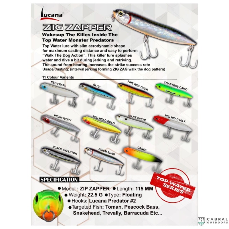 Lucana Zig Zapper  Hard Lure | Size: 11.5cm | 22.5g