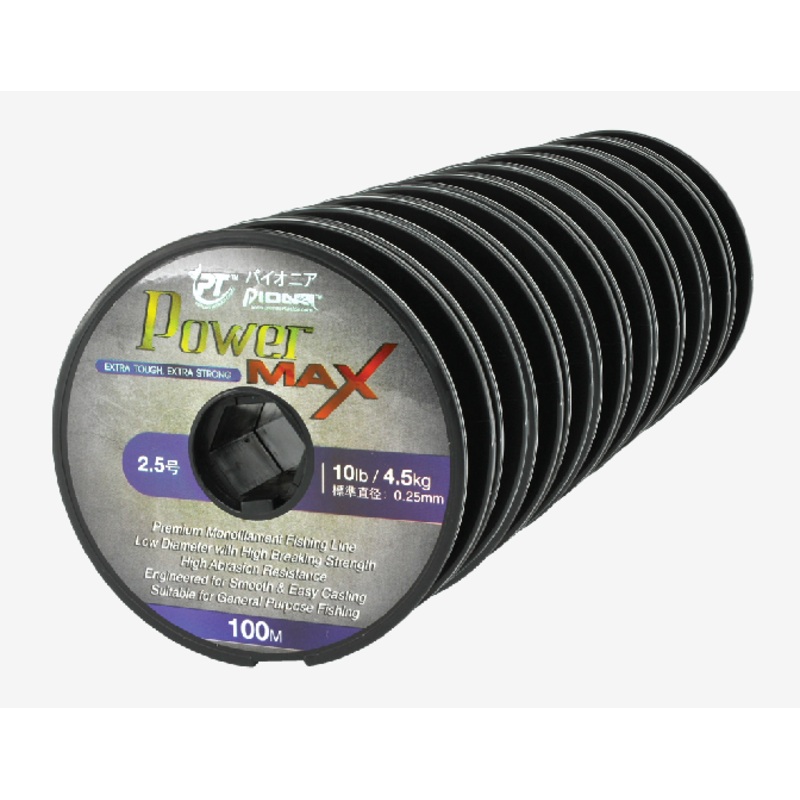 Pioneer Power Max Mono Line 10x100m Connected Spool